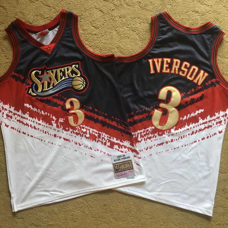 76ers 3 Allen Iverson Multi Color 1997 98 Hardwood Classics Independent Swingman Jersey Mixiu,We sell and wholesale 76ers 3 Allen Iverson Multi Color 1997 98 Hardwood Classics Independent Swingman Jersey Mixiu on line form chian!